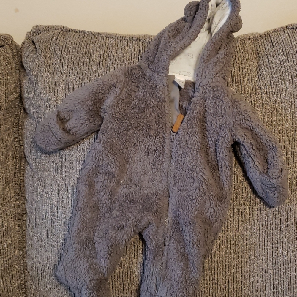 Hooded one piece Sherpa Pram